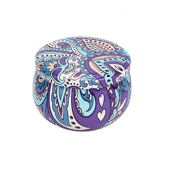 

PandaHall Printed Tinplate Storage Box, for Jewelry & Aromatherapy Candle & Candy Box, Flower Pattern, Colorful, 7.7x5cm Tinplate Barrel