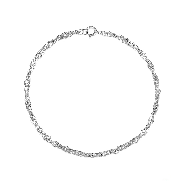 S925 Sterling Silber Singapur Kettenarmbänder