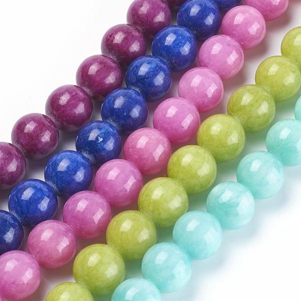 

PandaHall Natural Yellow Jade Beads Strands, Dyed, Round, Mixed Color, 16mm, Hole: 1mm, about 25pcs/strand, 15.75 inch Yellow Jade Round..., Multicolor