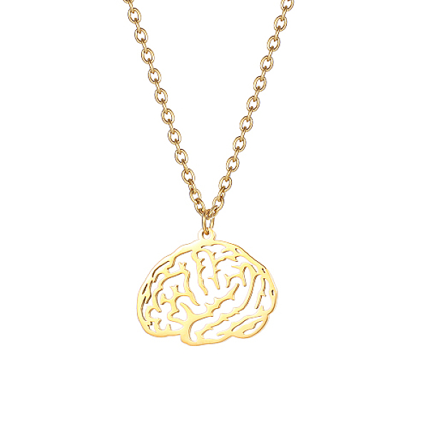 

PandaHall Stainless Steel Pendant Necklaces, Hollow Cloud, Real 18K Gold Plated, 17.72 inch(45cm) Stainless Steel Cloud