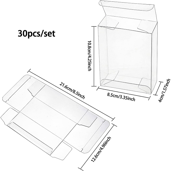 Transparente PVC-Box Süßigkeiten Behandeln Geschenkbox