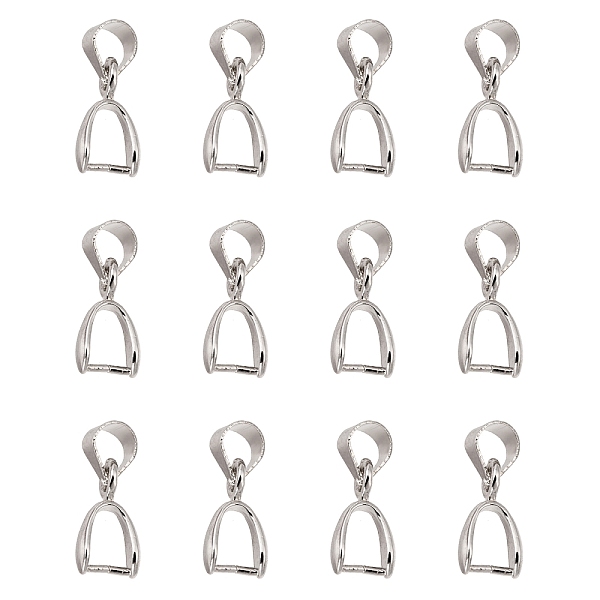 

PandaHall Grade AA Brass Ice Pick Pinch Bails for Pendant Making, Cadmium Free & Nickel Free & Lead Free, Platinum, 10.6~11x6x3mm, Hole...