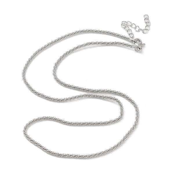 

PandaHall Brass Chain Necklaces Makings, Platinum, 44.6x0.2cm Brass