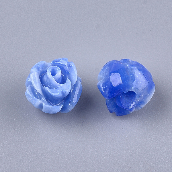 

PandaHall Synthetic Coral Beads, Dyed, Flower, Royal Blue, 6~7x6~7mm, Hole: 1.2mm Synthetic Coral Flower
