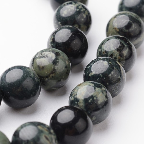 

PandaHall Round Natural Kambaba Jasper Bead Strands, 8mm, hole: 1mm, about 47~48pcs/strand, 15 inch Kambaba Jasper Round