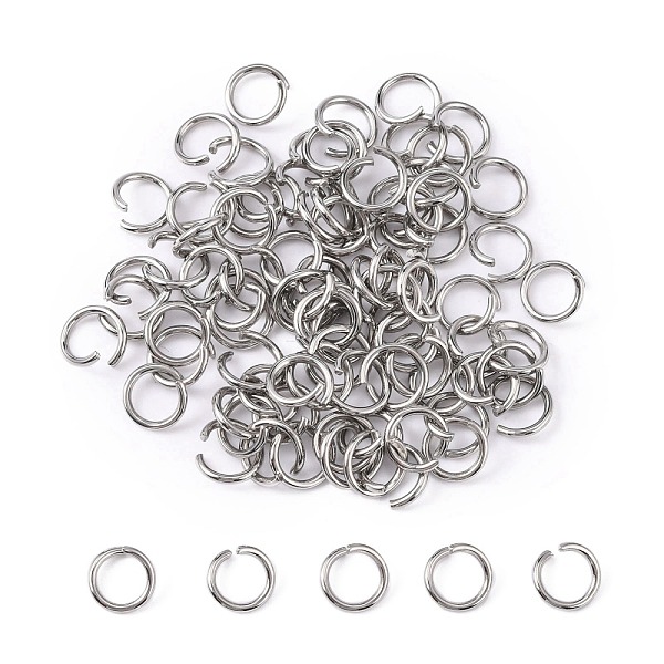 

PandaHall 304 Stainless Steel Open Jump Rings, Metal Connectors for DIY Craft Jewelry and Keychain, Stainless Steel, 18 Gauge, 7x1mm, Inner...