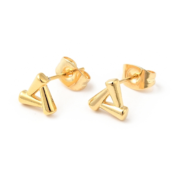 

PandaHall 304 Stainless Steel Tiny Triangle Stud Earrings with 316 Stainless Steel Pins for Women, Golden, 7x7mm, Pin: 0.6mm 304 Stainless...