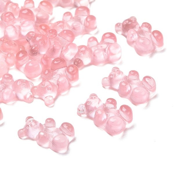 

PandaHall Resin Cabochons, Bear, Pink, 12.5x7x4mm Resin Bear Pink