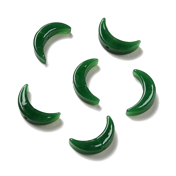 

PandaHall Glass Beads, Leaf, Dark Green, 25~25.5x14x6mm, Hole: 1.5mm Glass Leaf