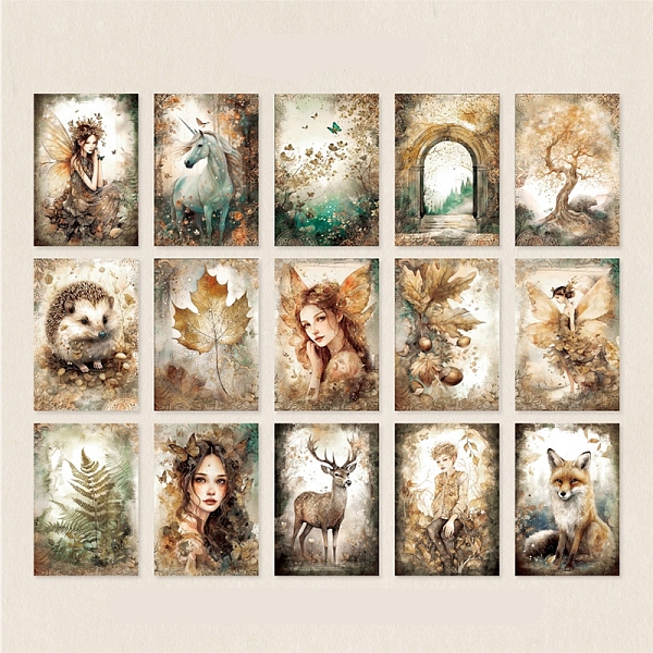 

PandaHall 30 Sheets 15 Styles Forest Theme Scrapbooking Paper Pads, Decorative Craft Paper Sheets, for DIY Scrapbooking, Sandy Brown...