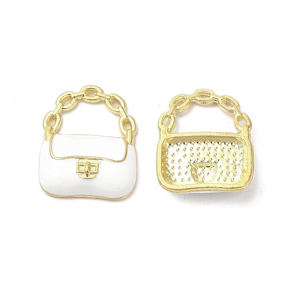 

PandaHall Alloy Enamel Pendants, Cadmium Free & Nickel Free & Lead Free, Golden, Handbag Charm, White, 19.5x16x4mm, Hole: 6x9mm Alloy+Enamel...