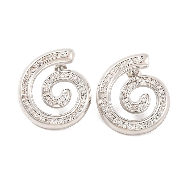 Brass Stud Earrings… - image