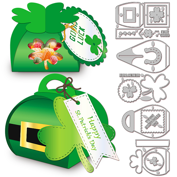 

PandaHall Saint Patrick's Day Carbon Steel Cutting Dies Stencils, for DIY Scrapbooking, Photo Album, Decorative Embossing Paper Card...