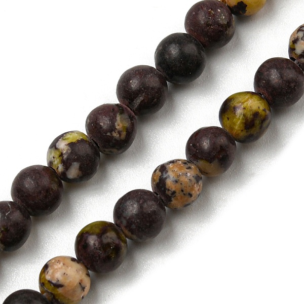 

PandaHall Natural Cherry Blossom Jasper Beads Strands, Round, 4~5mm, Hole: 1.2mm, about 92pcs/strand, 15.55~15.63 inch(39.5~39.7cm) Cherry...