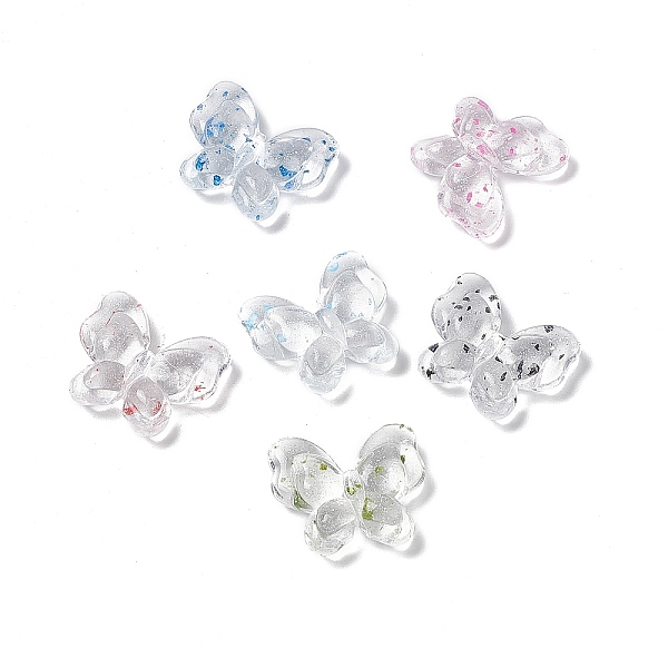 

PandaHall Transparent Acrylic Beads, with Dried Flower Petal, Butterfly, Random Color, 17.5x21x6mm, Hole: 1.8mm, 415pcs/500g Acrylic..., Multicolor