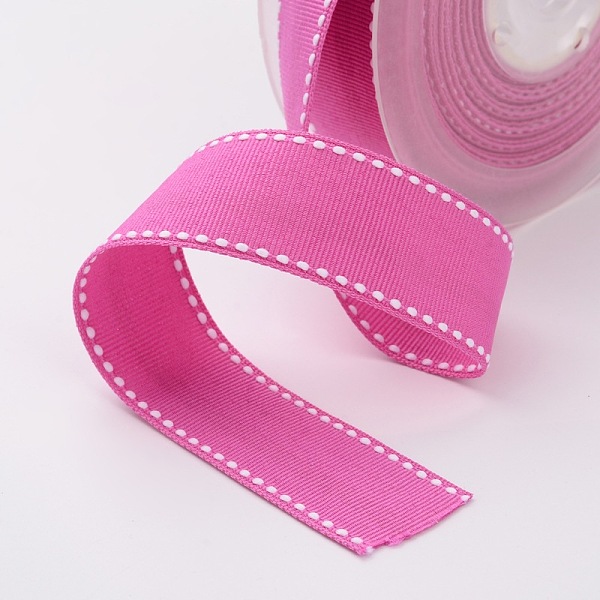 

PandaHall Grosgrain Polyester Ribbons for Gift Packings, Deep Pink, 5/8 inch(16mm), about 100yards/roll(91.44m/roll) Polyester None Pink