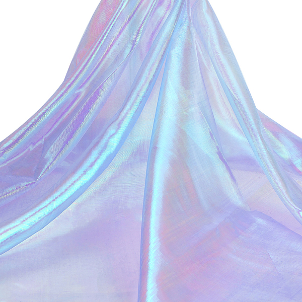 

PandaHall Laser Gauze Fabric, for Stage Show Decoration, Lilac, 1500x0.1mm, about 10m/sheet Fibre Rectangle Purple