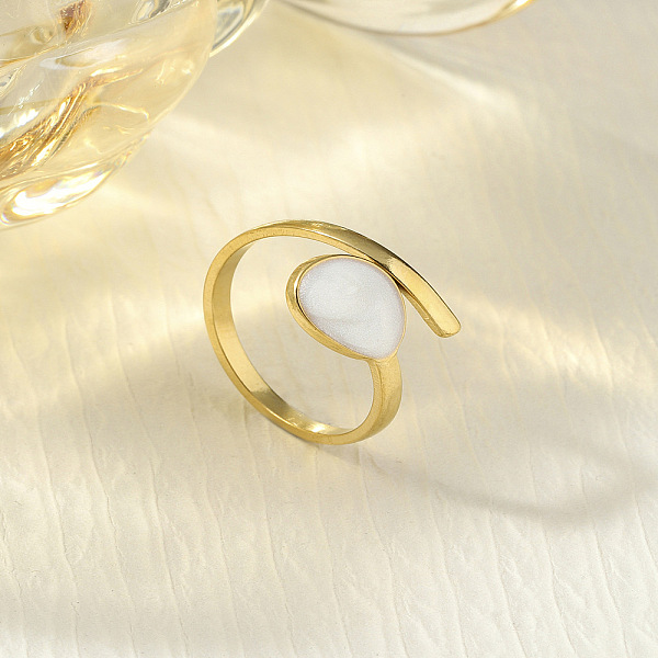 304 Stainless Steel Enamel Cuff Rings