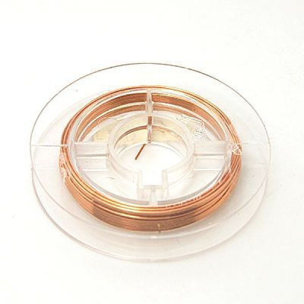 

PandaHall Round Copper Wire for Jewelry Making, Sandy Brown, 26 Gauge, 0.4mm, about 16.4 Feet(5m)/roll Copper Round Brown