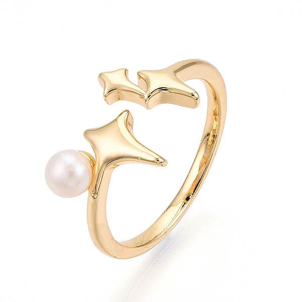 Brass & Natural Pea… - image