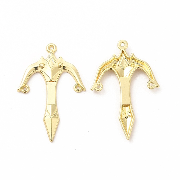 

PandaHall Rack Plating Alloy Pendants, Cadmium Free & Nickel Free & Lead Free, Spear Charm, Golden, 47x31x3mm, Hole: 2mm Alloy Others