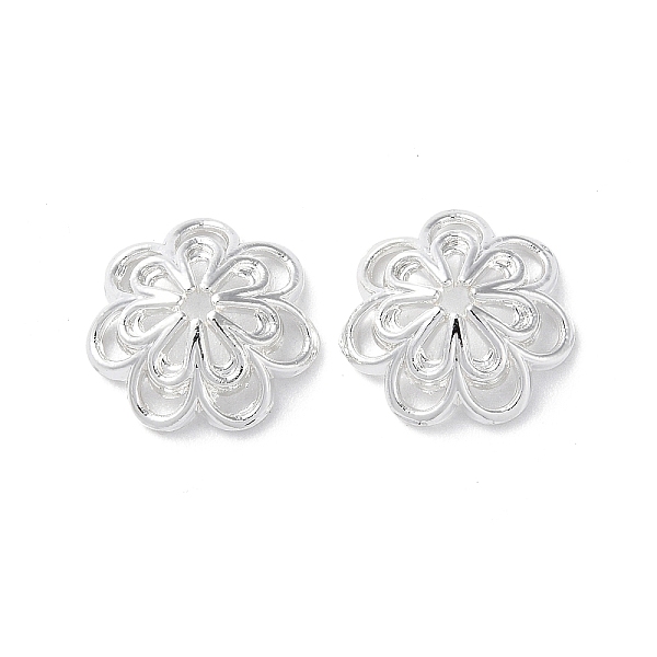 

PandaHall Alloy Bead Cap, Long-Lasting Plated Flower 7-Petals, Silver, 14.5x5.3mm, Hole: 1.5mm Alloy