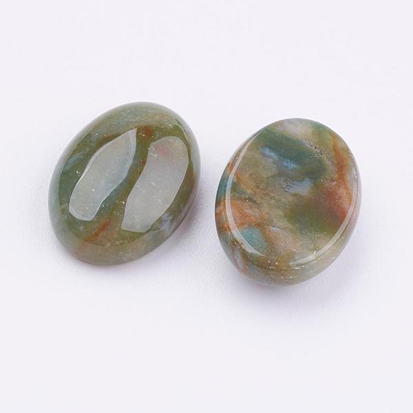 

PandaHall Natural Indian Agate Cabochons, Oval, 18x13x6mm Indian Agate Oval