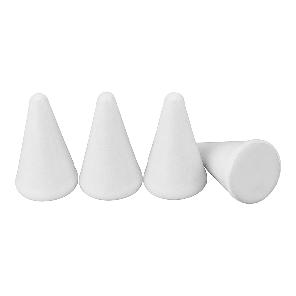 

PandaHall Porcelain Ring Display Stand, Cone, White, 1-1/8x2 inch(3x5cm) Porcelain White