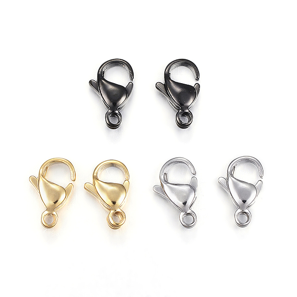 

PandaHall 304 Stainless Steel Lobster Claw Clasps, Parrot Trigger Clasps, Mixed Color, 10x6x3mm, Hole: 1.5mm 304 Stainless Steel Others