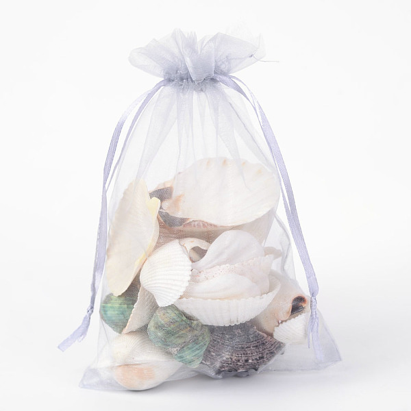 

PandaHall Organza Gift Bags with Drawstring, Jewelry Pouches, Wedding Party Christmas Favor Gift Bags, Light Grey, 20x15cm Organza Rectangle..., Gray