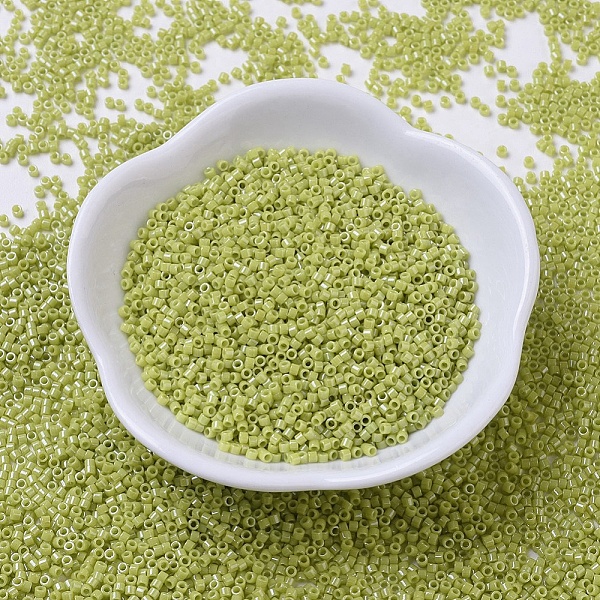 

PandaHall MIYUKI Delica Beads, Cylinder, Japanese Seed Beads, 11/0, (DB0262) Opaque Chartreuse Luster, 1.3x1.6mm, Hole: 0.8mm, about..., Green