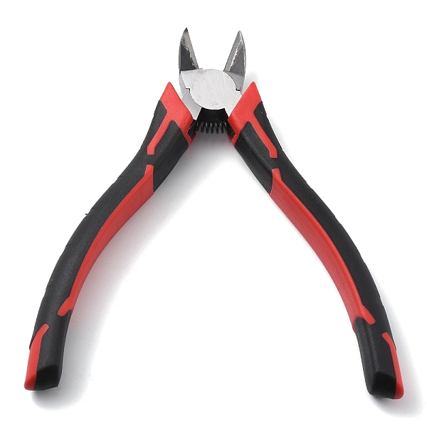 

PandaHall Chrome-vanadium Steel Jewelry Pliers, Side Cutting Plier, with Plastic Handles, FireBrick, 16x12.2x1.8cm Steel Red