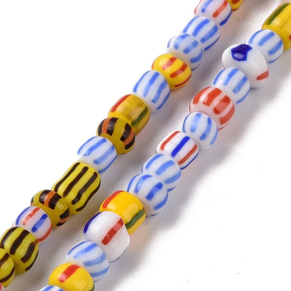 Opaque Handmade Lampwork Beads Strands