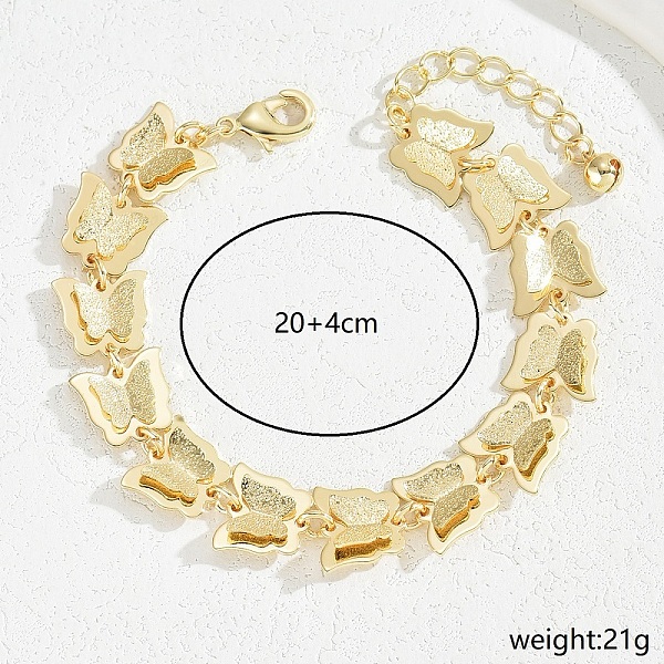 

PandaHall Metal Butterfly Anklets for Women Iron Butterfly