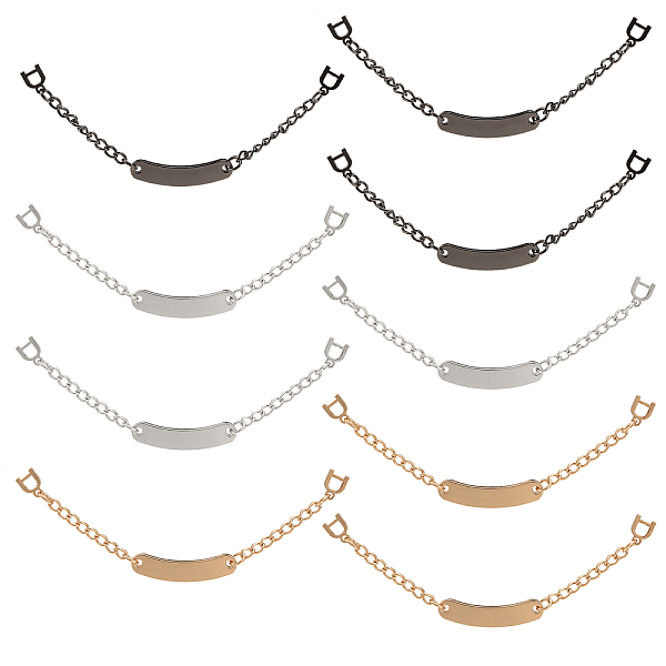 

PandaHall CHGCRAFT 9Pcs 3 Colors Alloy with Iron Coat Hanging Chain, Sew On Metal Coat Hangers Hanging Chain Blank Tags, Clothes Accessories...