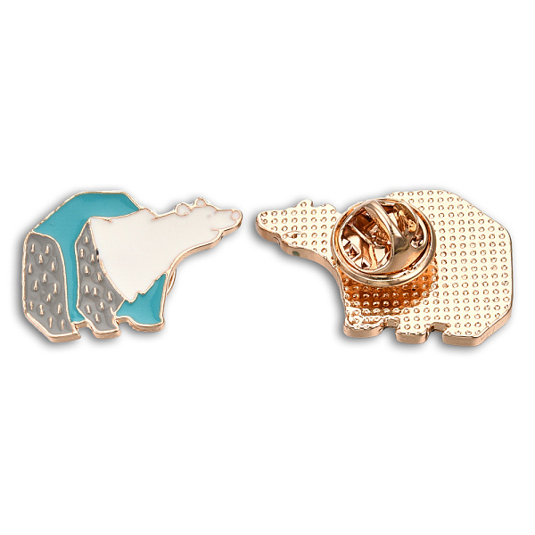 

PandaHall Polar Bear Shape Enamel Pin, Light Gold Plated Alloy Animal Badge for Backpack Clothes, Nickel Free & Lead Free, Medium Turquoise...