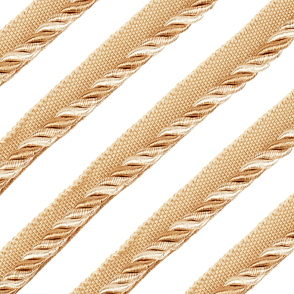 PandaHall Polyester Ribbon, For Costumes Clothing Robes Edge Strip, Sewing Accessory, Goldenrod, 5/8 inch(16mm), about 12.5m/bundl Polyester...