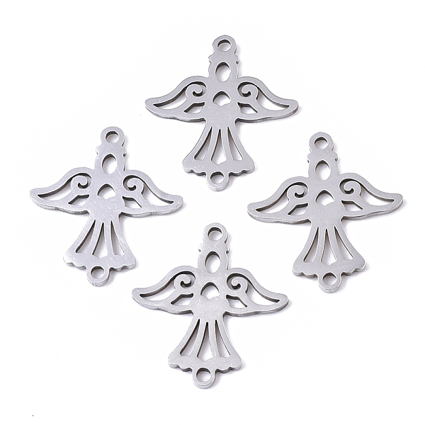 

PandaHall 201 Stainless Steel Links connectors, Laser Cut, Eagle, Stainless Steel Color, 19x17x1mm, Hole: 1.4mm 201 Stainless Steel Other...