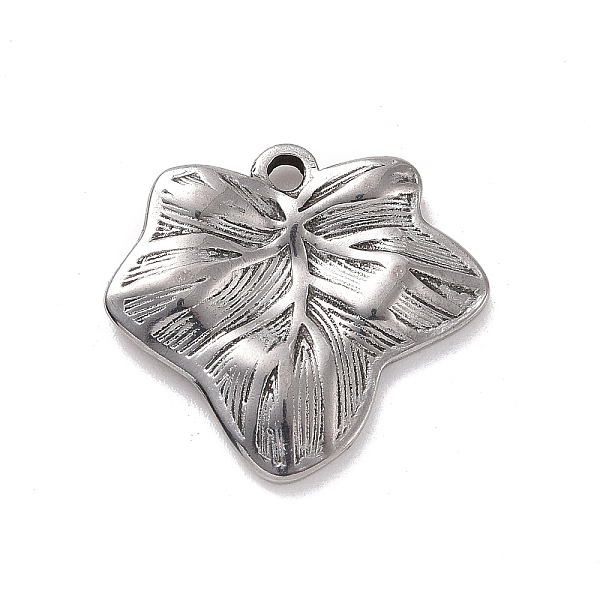 

PandaHall 304 Stainless Steel Pendants, Leaf, Stainless Steel Color, 14.5x15.5x2mm, Hole: 1mm 304 Stainless Steel Leaf