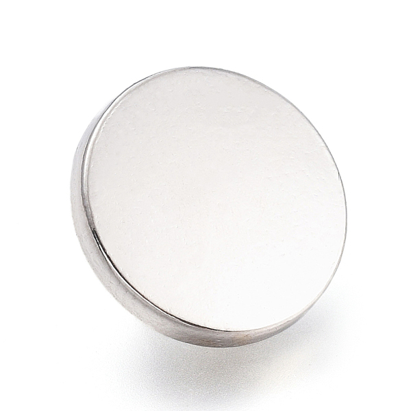 

PandaHall Alloy Shank Buttons, 1-Hole, Flat Round, Platinum, 20x7mm, Hole: 2mm Alloy Flat Round