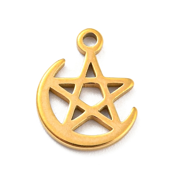 

PandaHall 304 Stainless Steel Charms, Golden, Laser Cut, Star, 10.5x8.5x0.9mm, Hole: 1mm 304 Stainless Steel Star