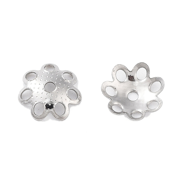 

PandaHall 316 Stainless Steel Bead Cap, Flower Multi-Petal, Stainless Steel Color, 7x7x1.5mm, Hole: 1mm 316 Surgical Stainless Steel