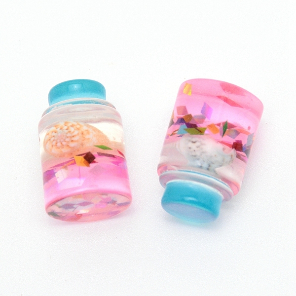 

PandaHall Plastic Cabochons, Bottle, Pearl Pink, 21.4x14mm Plastic Bottle Pink