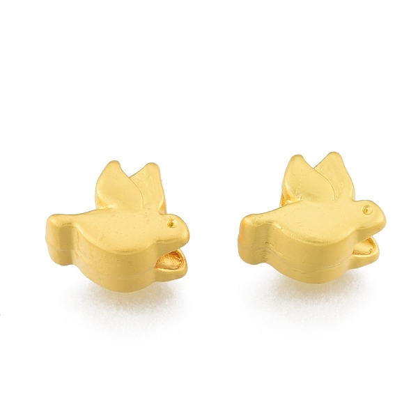 

PandaHall Alloy European Beads, Large Hole Beads, Matte Style, Pigeon, Matte Gold Color, 9x10x6.5mm, Hole: 4mm Alloy Other Animal