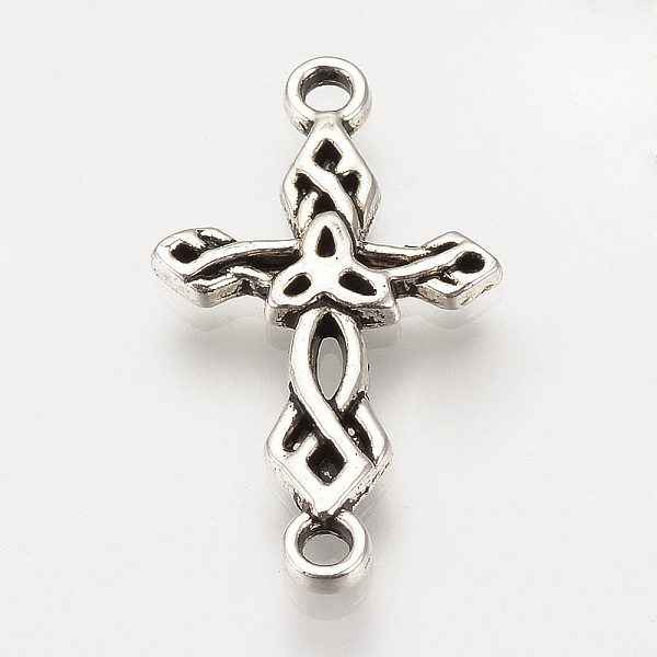 

PandaHall Tibetan Style Alloy Links connectors, Cross, Cadmium Free & Lead Free, Antique Silver, 22.5x13x2mm, Hole: 1mm, about 1560pcs/1000g...