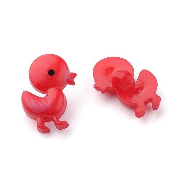 

PandaHall Acrylic Shank Buttons, Printed Duck, Mixed Color, 21x13.5x7.5mm, Hole: 3mm Acrylic Duck Multicolor