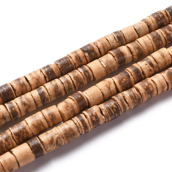 

PandaHall Coconut Beads Strands, Flat Round, Brown, 5x2.5~5mm, Hole: 1mm, about 160pcs/strand, 23.82''(60.5cm) Coconut Flat Round Brown