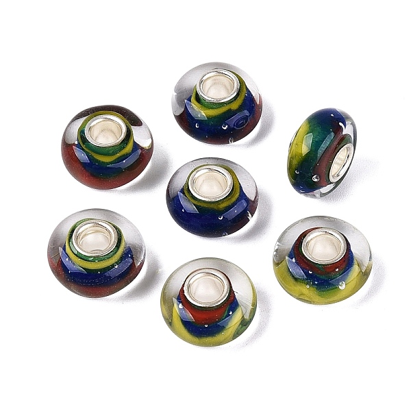Handmade Lampwork Brass Core European Beads Handmade Lampwork Brass Core European Beads