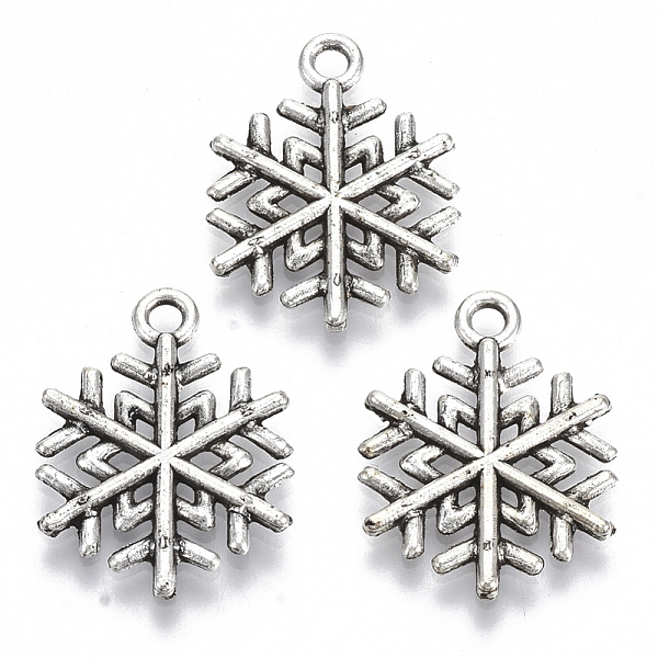 

PandaHall Tibetan Style Alloy Pendants, Lead Free & Cadmium Free, Snowflake, Antique Silver, 19.5x15.5x1.5mm, Hole: 1.8mm, about 600pcs/500g...