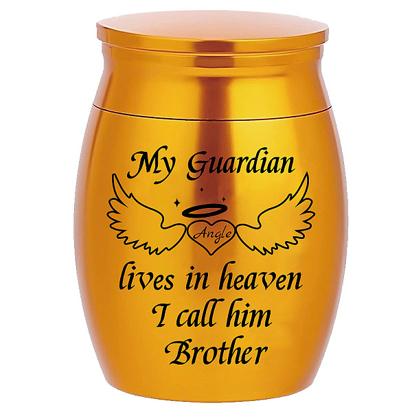 

PandaHall CREATCABIN Mini Urn Small Keepsake Cremation Ashes Holder Miniature Burial Funeral Paw Container Jar Stainless Steel for Human...